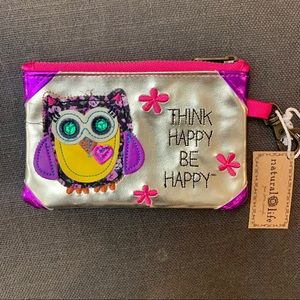 NATURAL LIFE small purse gold embroidered